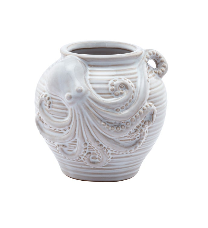 White Octopus Vase