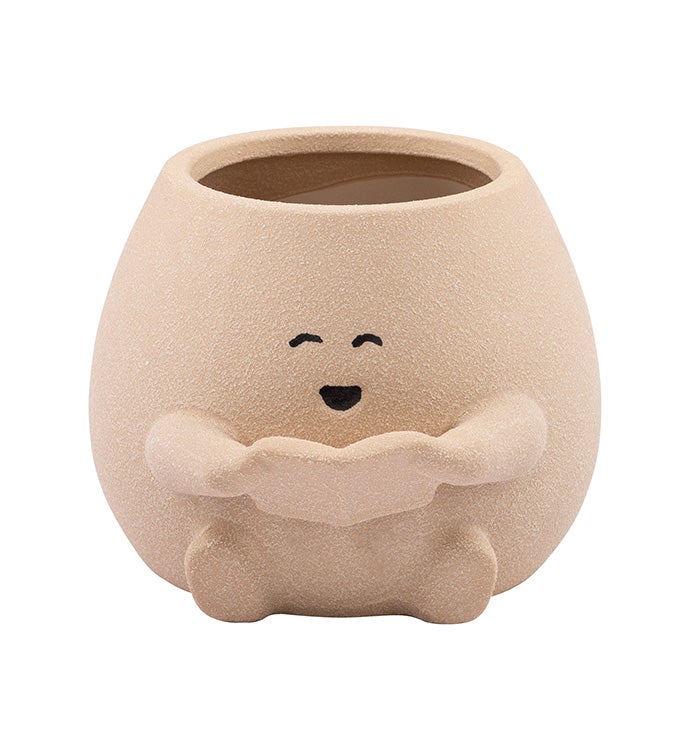 Happy Buddy Planter with Book