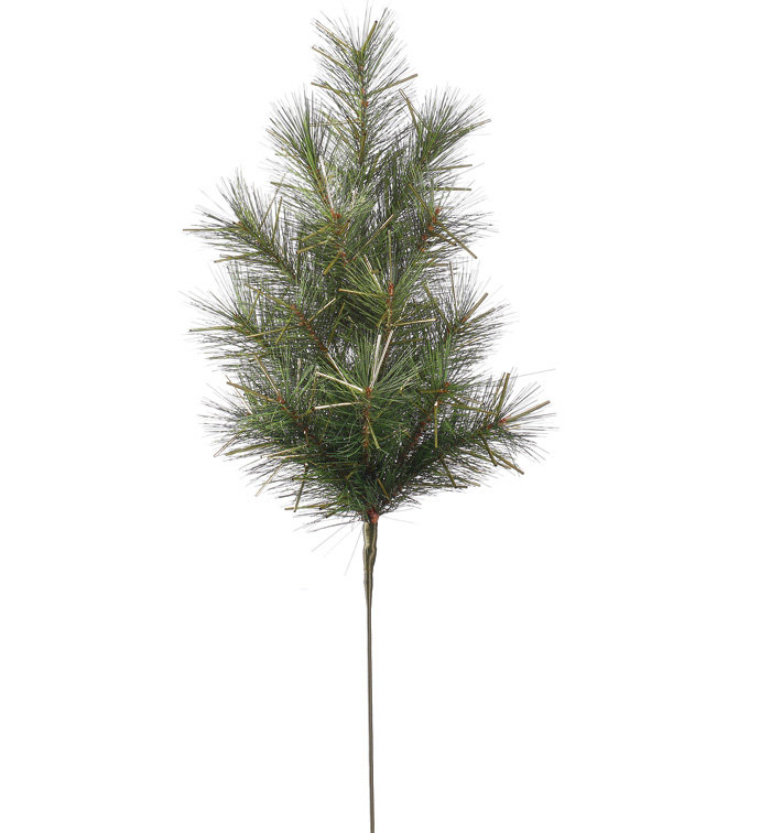 Gold Tinsel Pine Spray