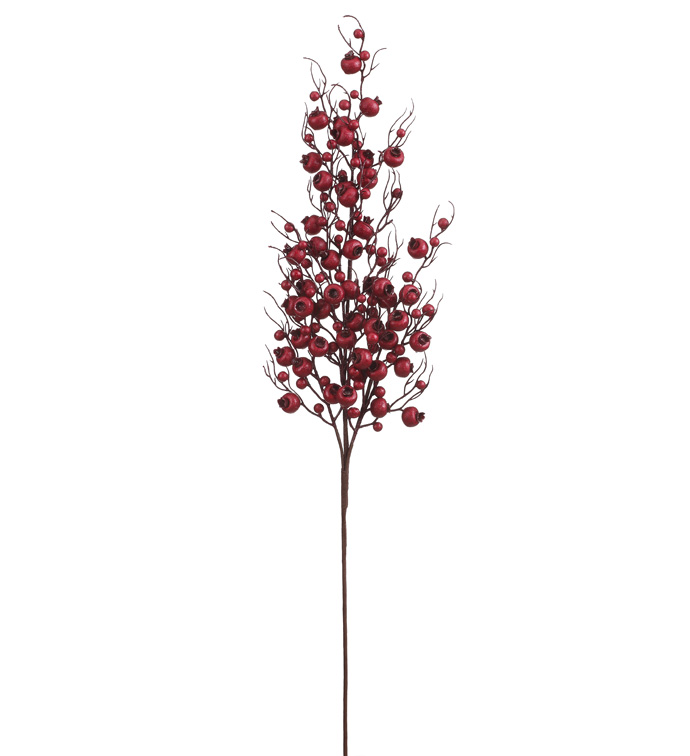 Metallic Red Crabapple Spray