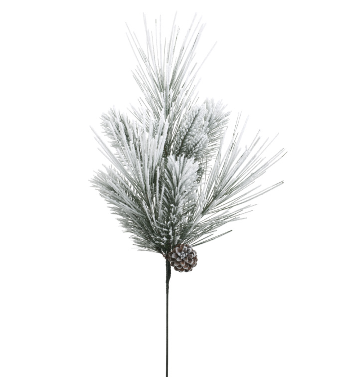 Snow Flocked Pine Spray