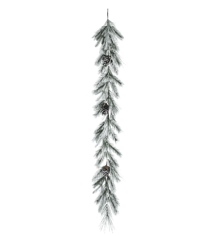 Snow Flocked Pine Garland