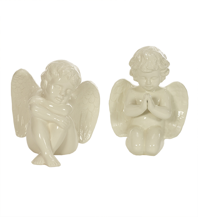 Ceramic Angels x2