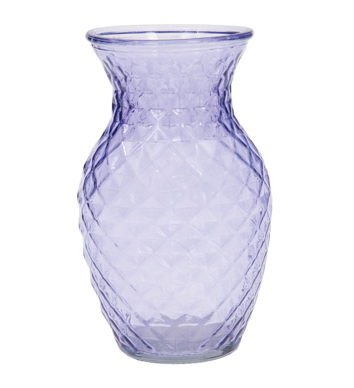 8" Lilac Diamond Vase