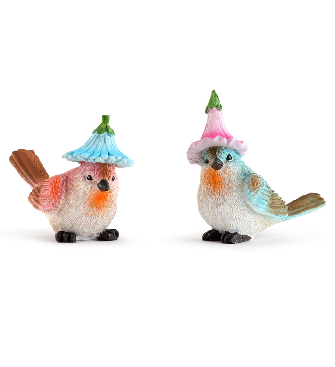 Large Bird w/ Hat, 2 Assorted