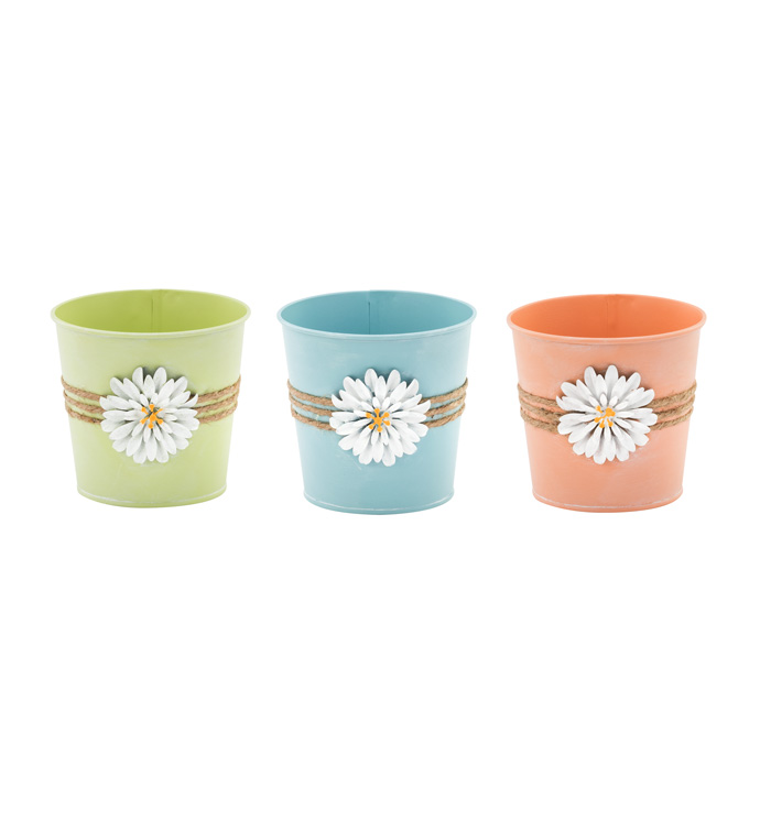 5" Flower/Rope Pot Cover, 3 Assorte