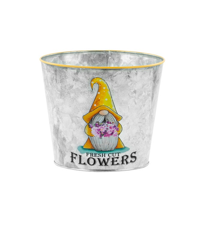 6.5" Flower Gnome Pot Cover        