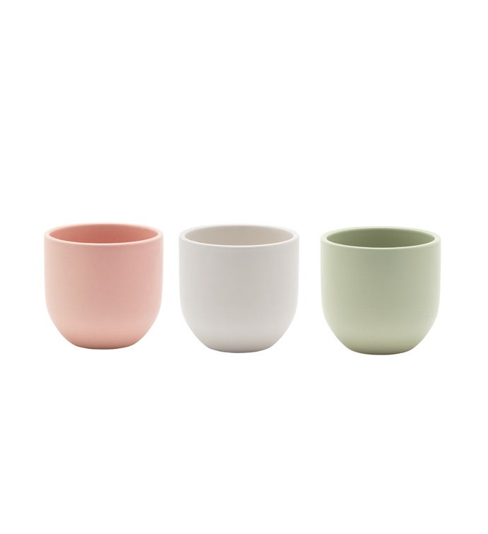 Small Matte Pot, 3 Assorted