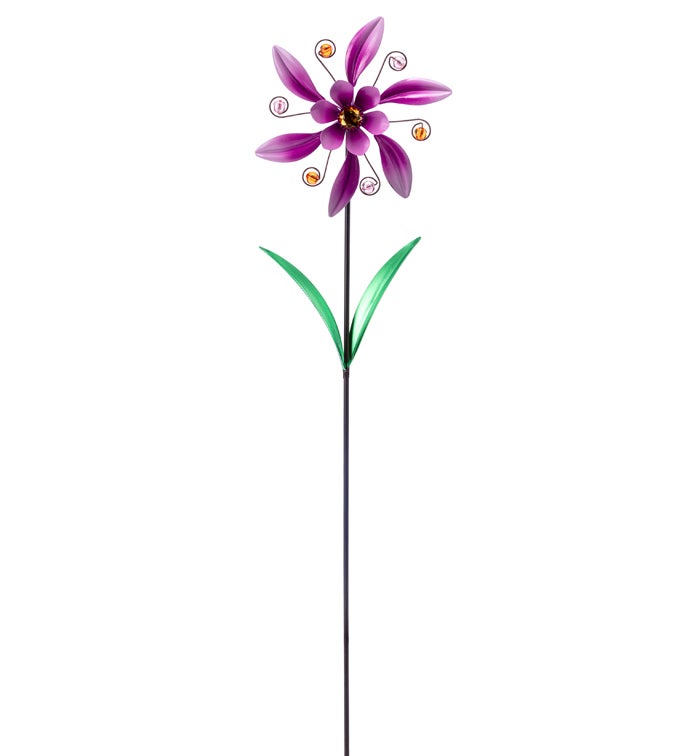 Bright Pink Flower Spinner