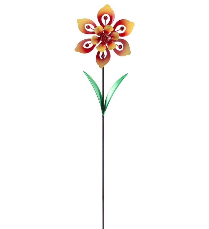 Yellow/Orange/Green Flower Spinner