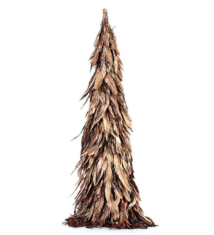 Large Gold Feather Tree Topper