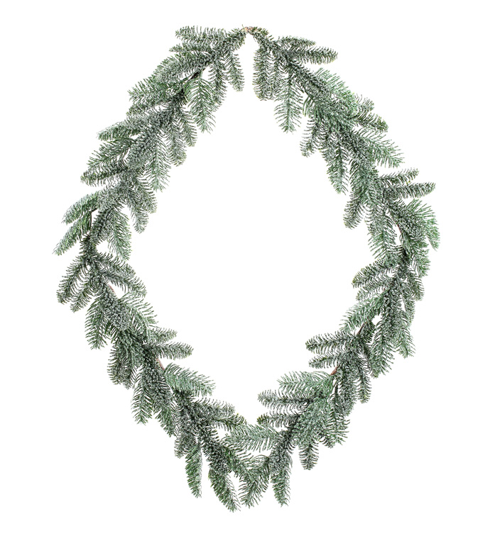 Large Frosted Diamond Wreath