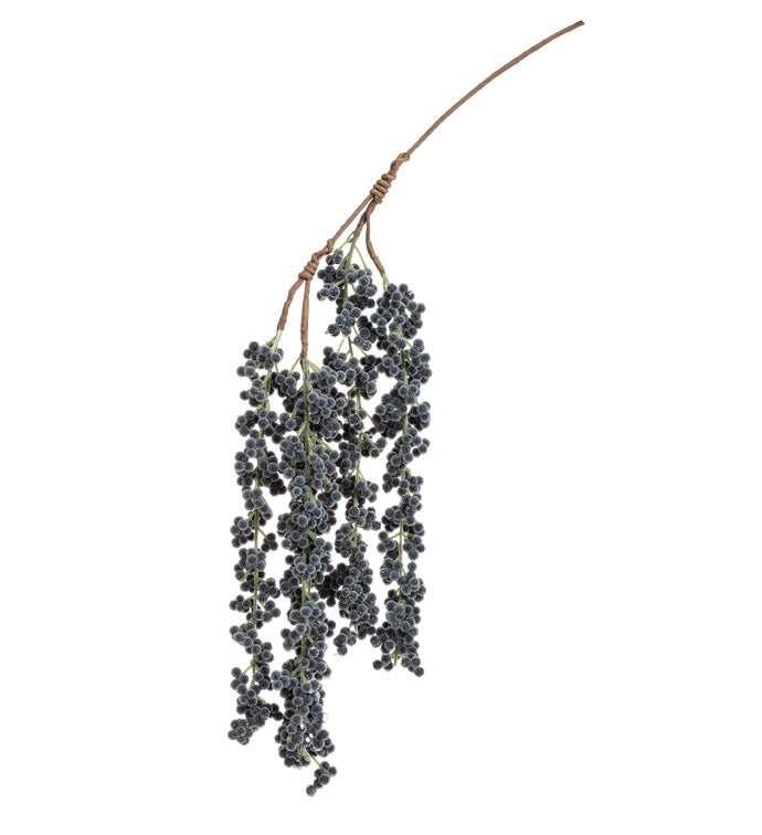 Blue Multiple Hanging Berry Vine