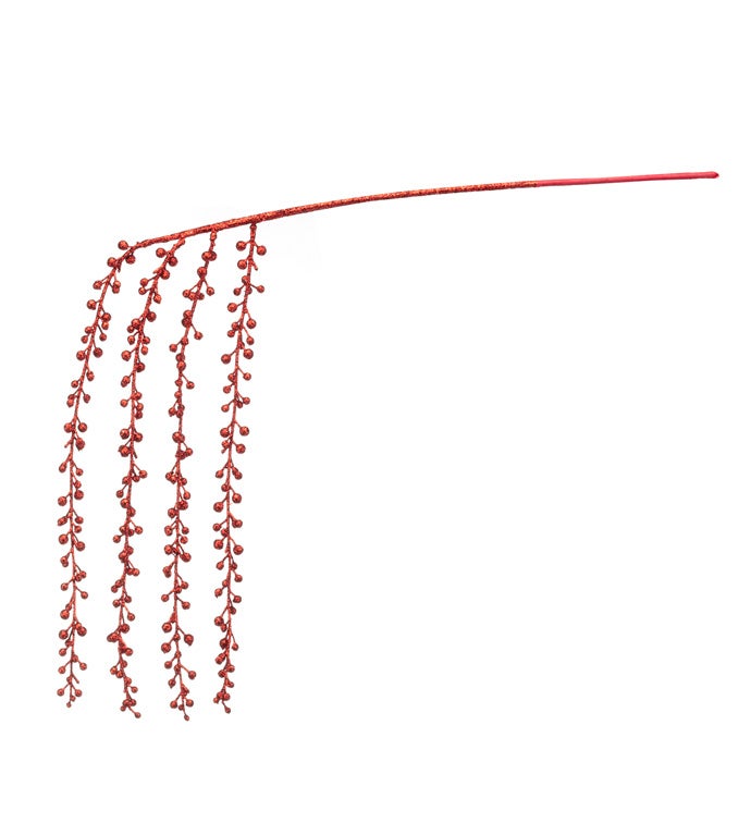 Red Glitter Drop Spray