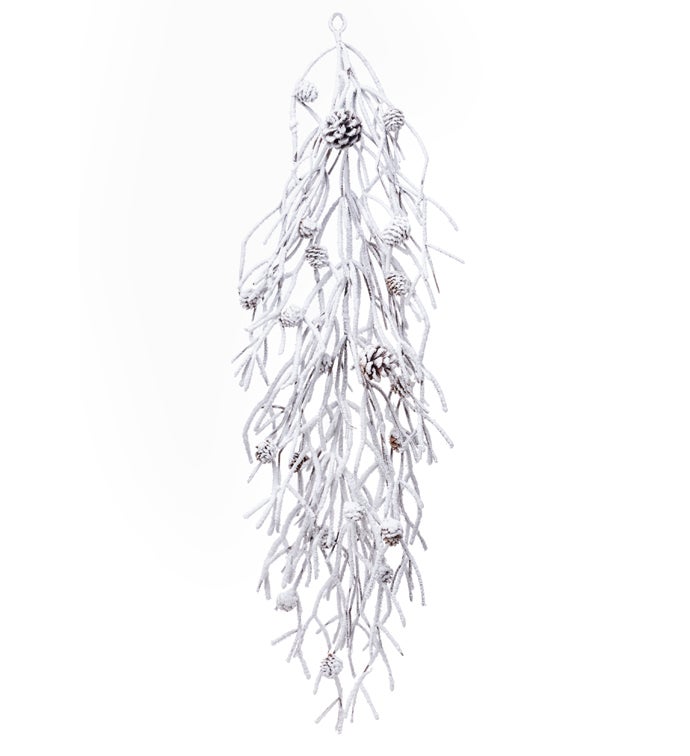Snow Twig/Cone Swag