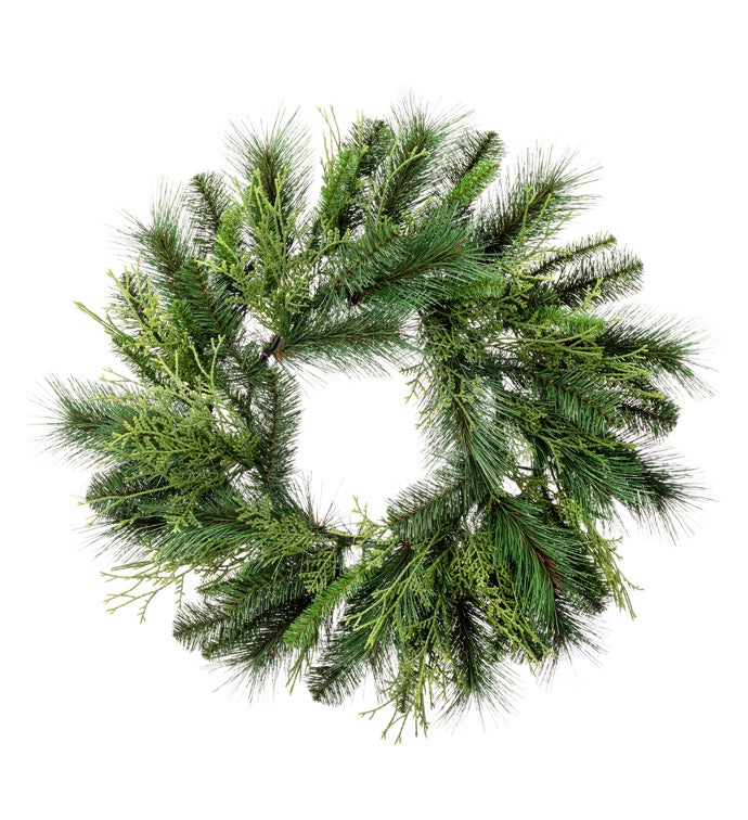 Mixed Pine with Juniper Wreath