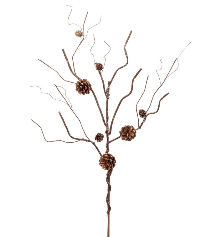 Brown Twig Cone Spray