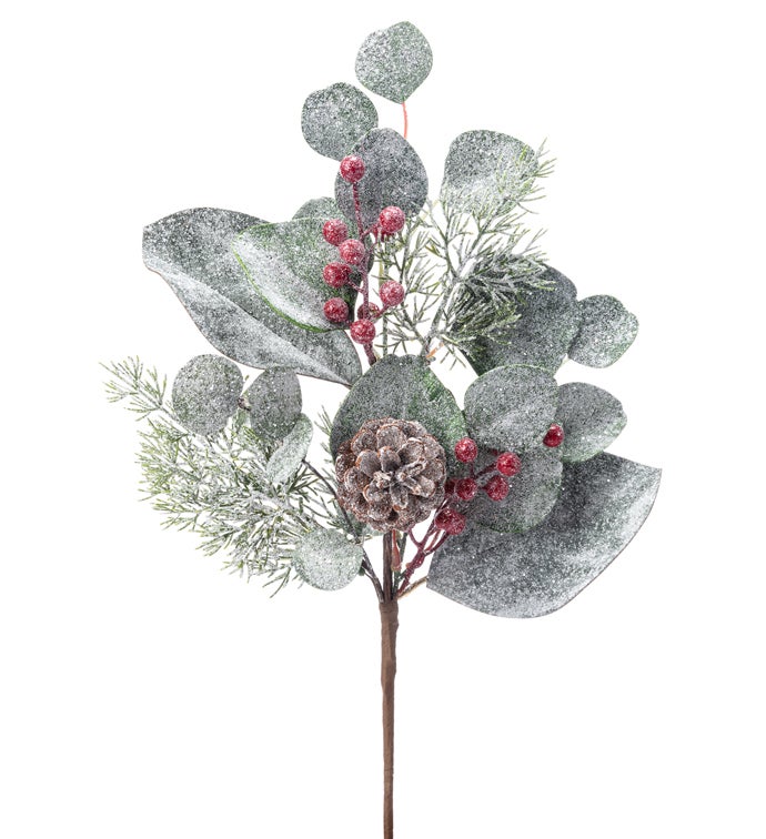 Frost Eucalyptus/Pine Red Berry Pick