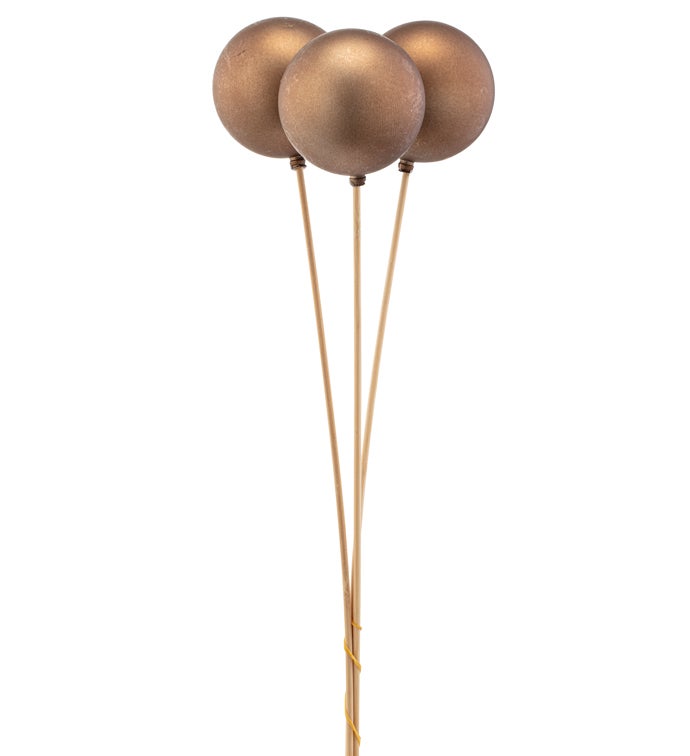Mocha Matte x3 8cm Ball/Stk