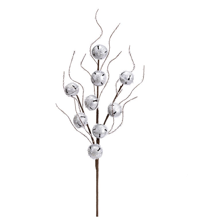 Silver Bell Snow Twig Spray