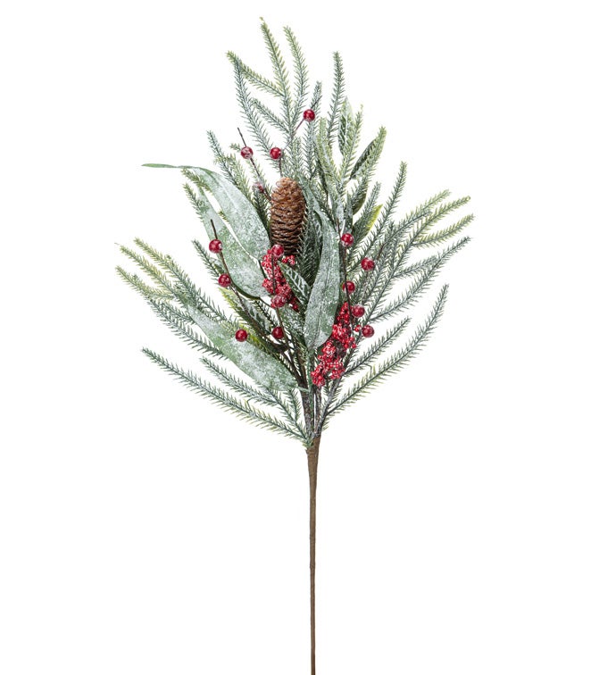 Pine Berry/Cone/Leaves Spray
