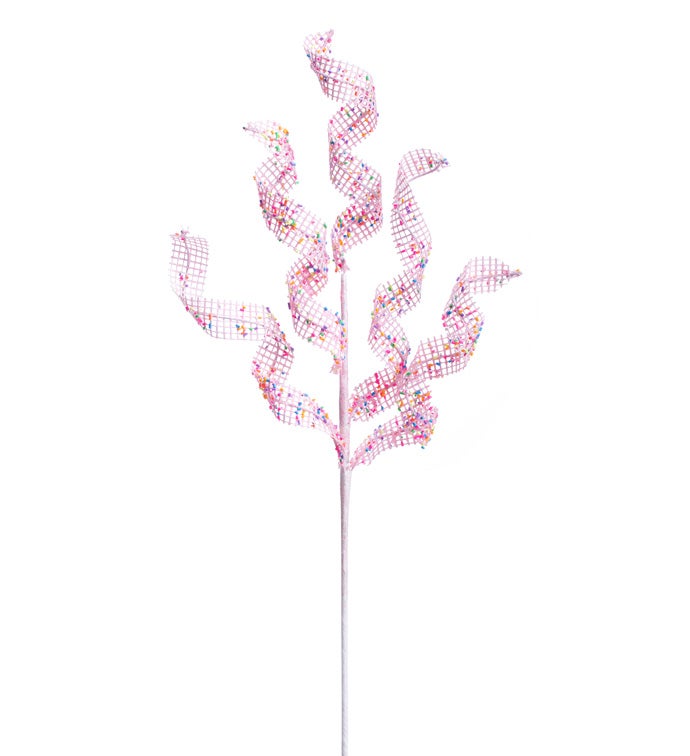 Pastel Curled Mesh Spray