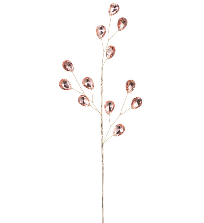 Champagne Crystal Berry Spray