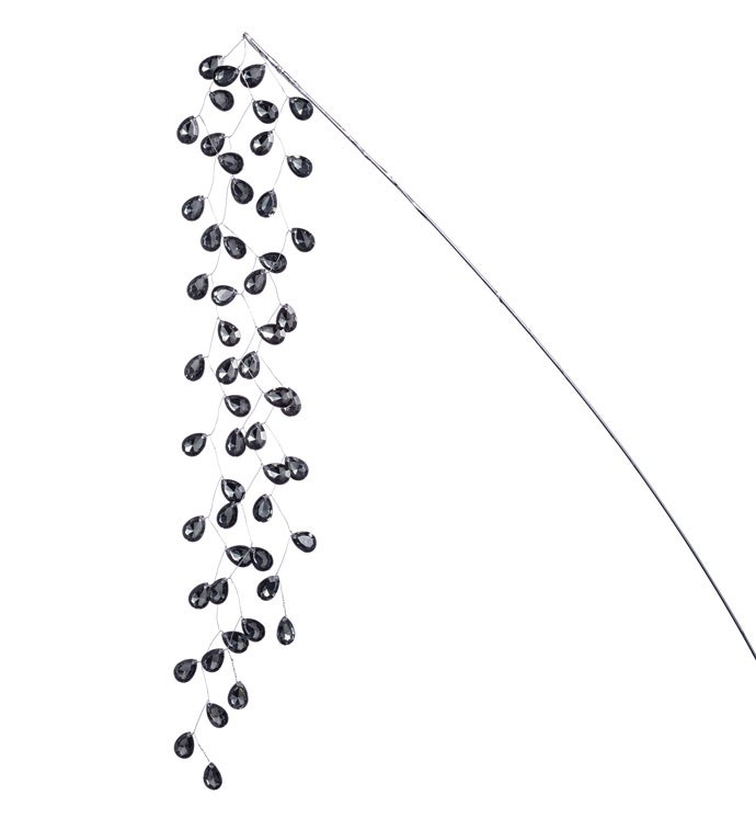 Pewter Crystal Berry Vine