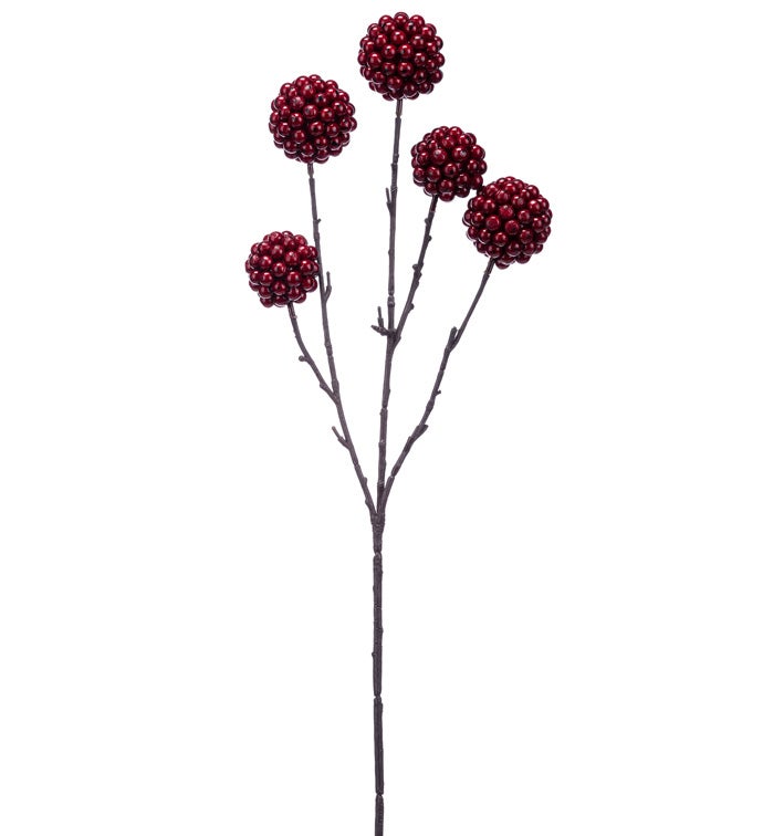 Burgundy Berry Ball Spray