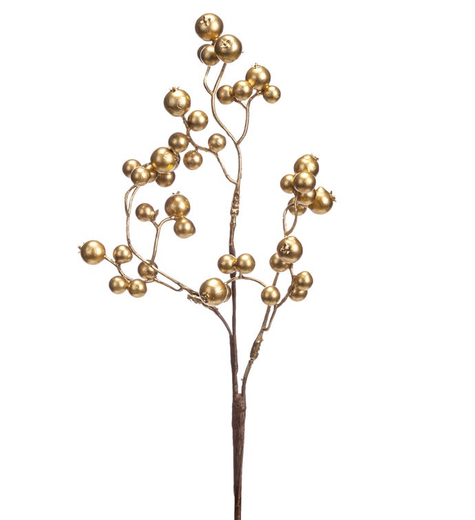 Metallic Gold  Berry Pick