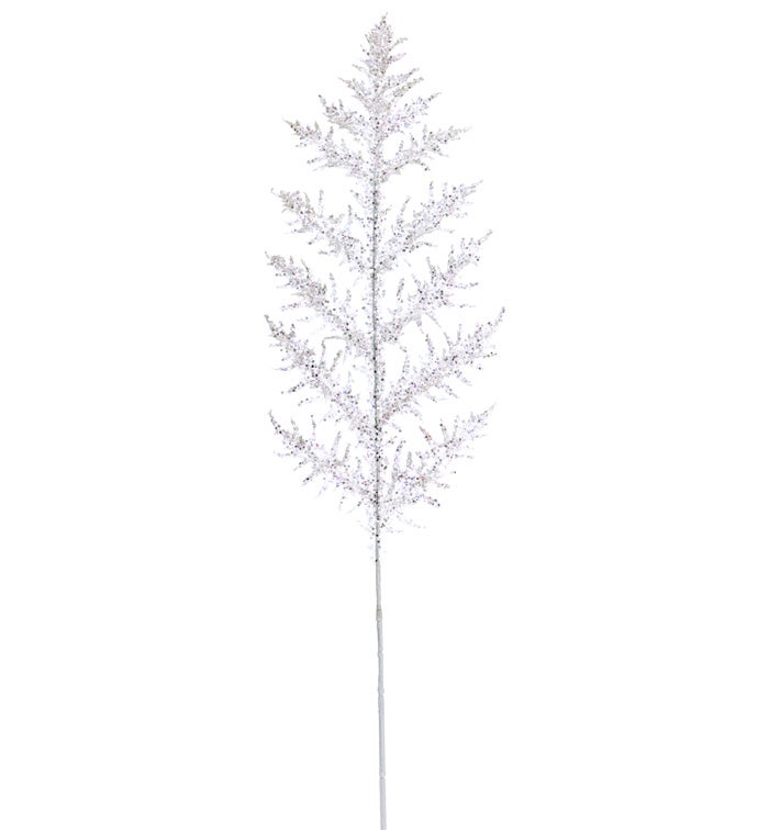White Glitter Fern