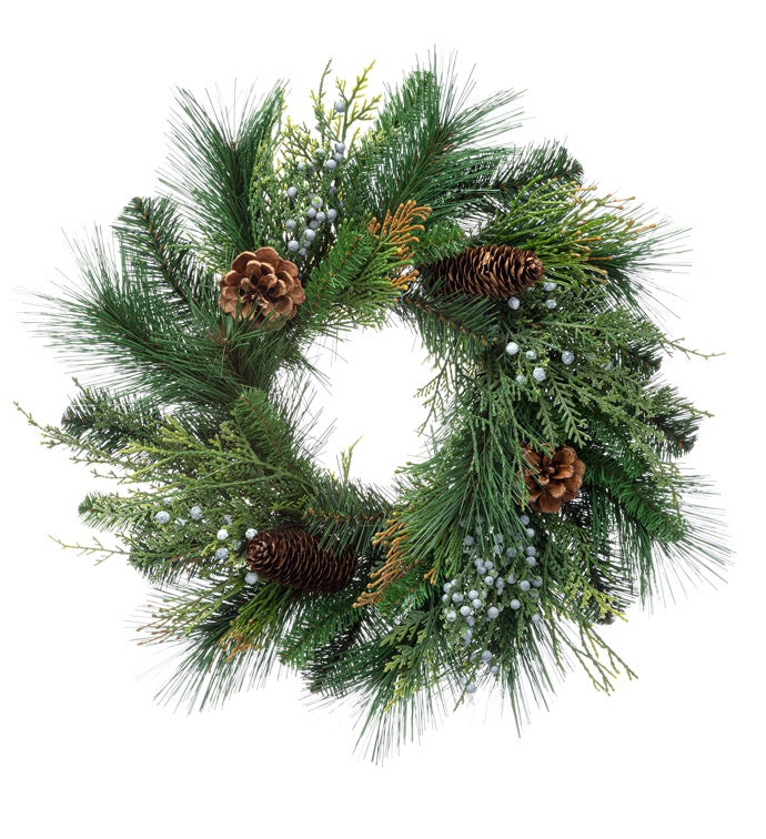Mix Pine/Cone/Berry Wreath