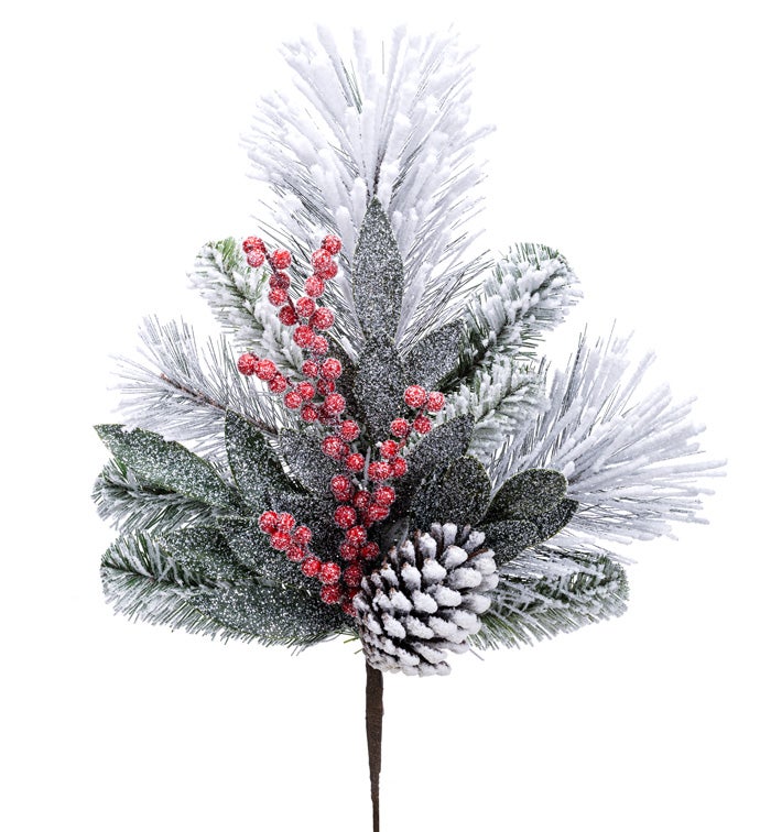 Snow Pine Berry/Cone Spray