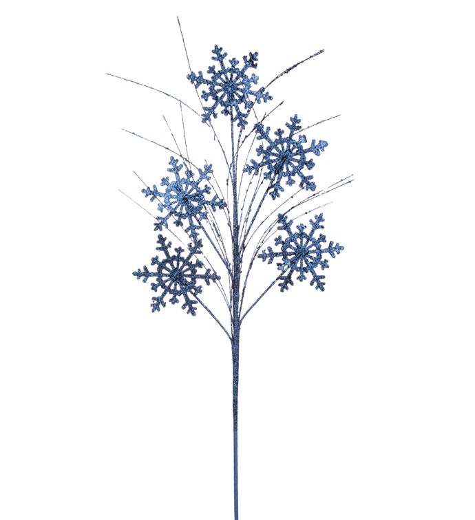 Dark Blue Snowflake Spray