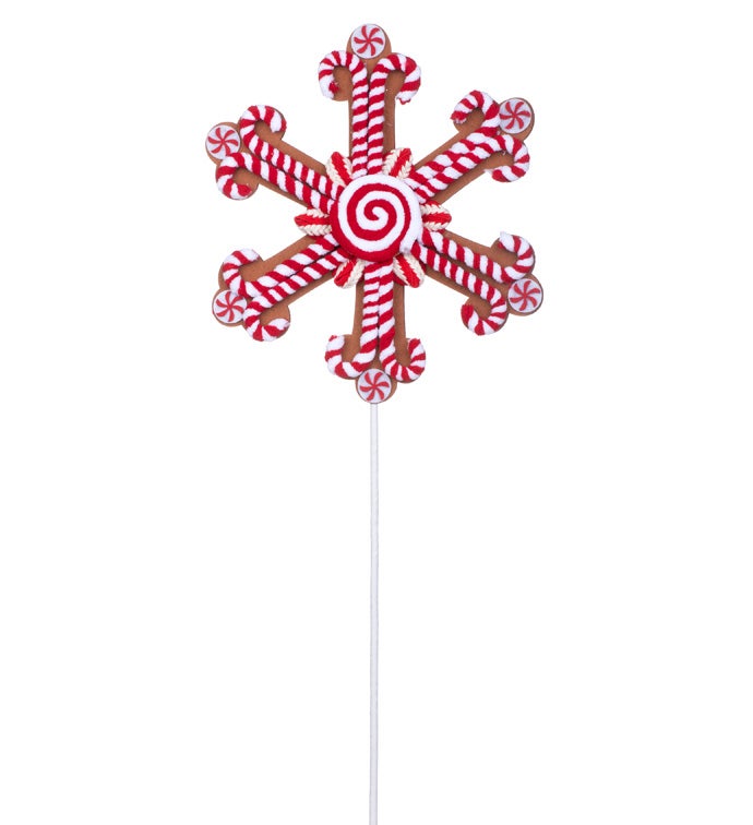 Brown Peppermint Snowflake