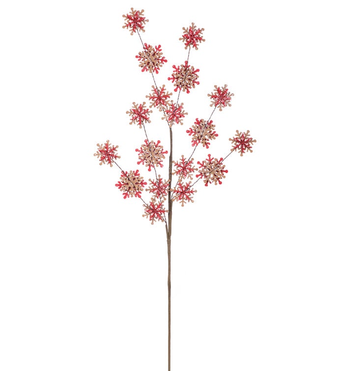 Brown/Red Snowflake Spray