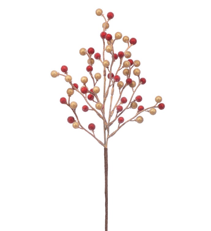 Red/Gold Iced Berry Pick