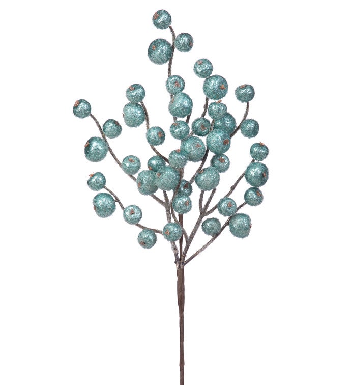 Green Iced Glitter Berry Pick