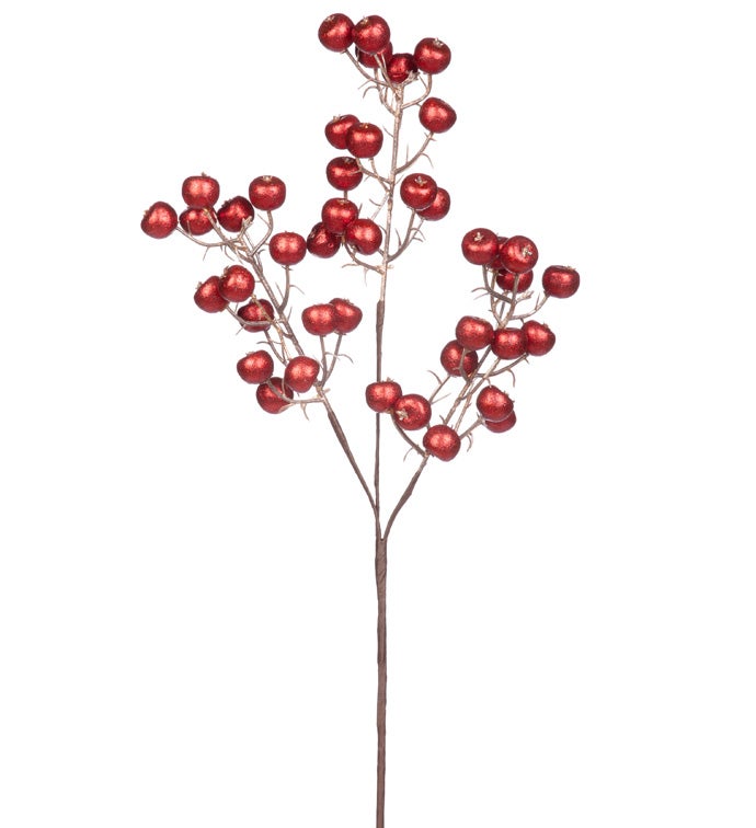 Red Glitter Berry Pick