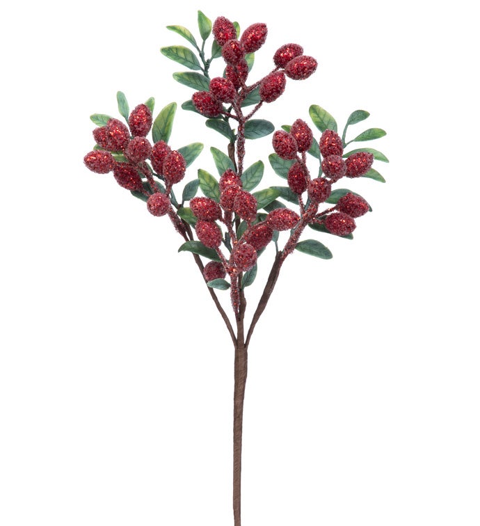 Red Iced Oval Berry Pick