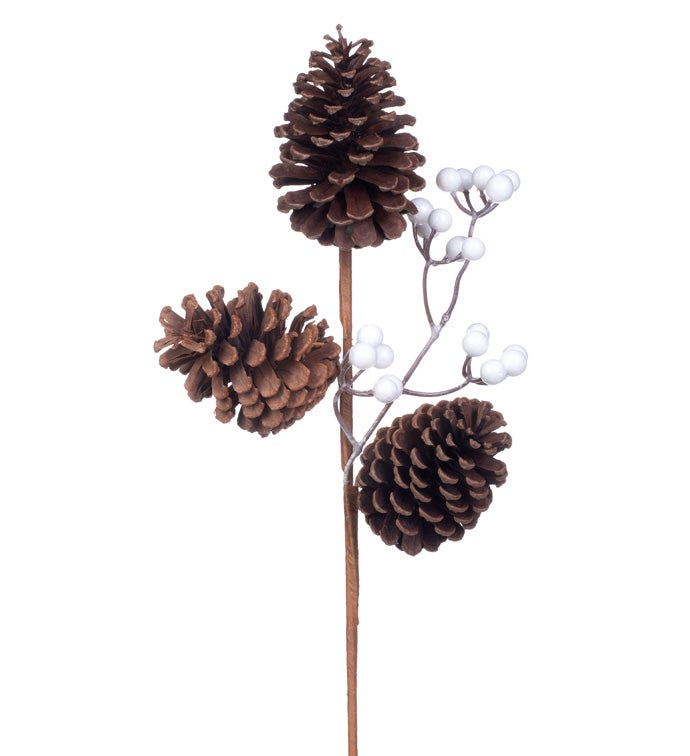 3-Cone Wht Berry Spray