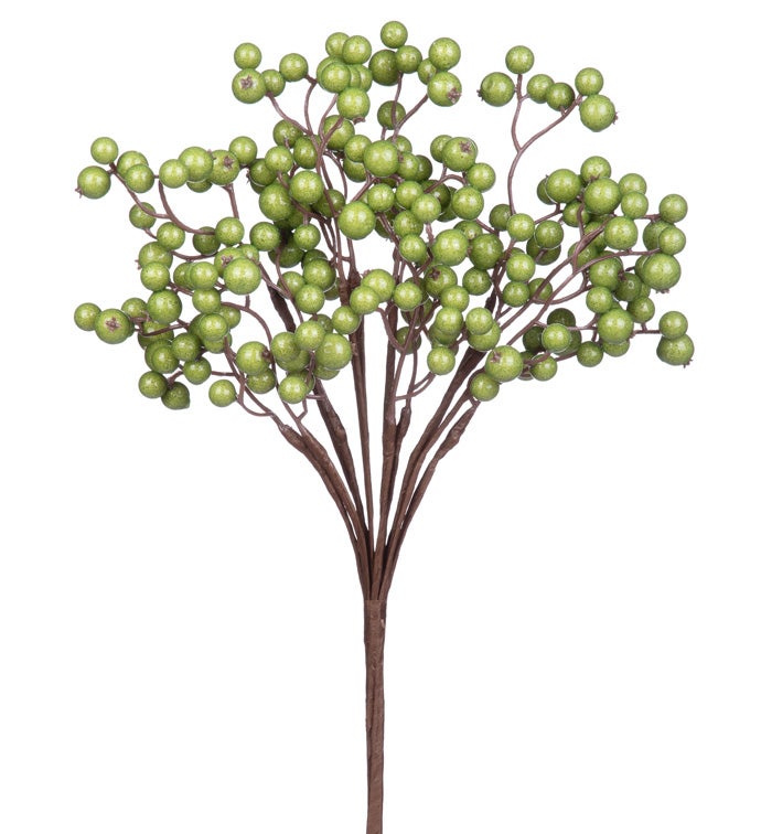 Green Berry Cluster Bush