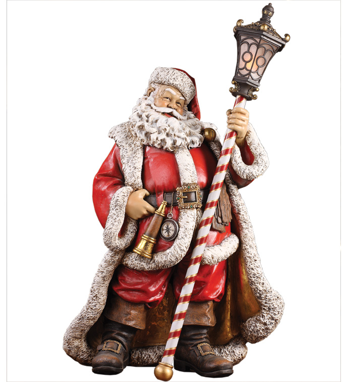 Santa Holding Lantern