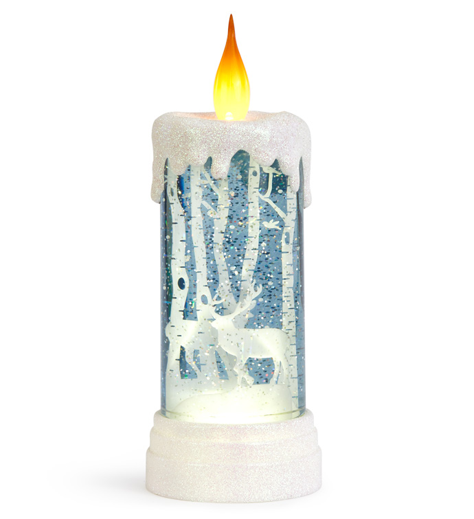 LED Woodland Scene Candle