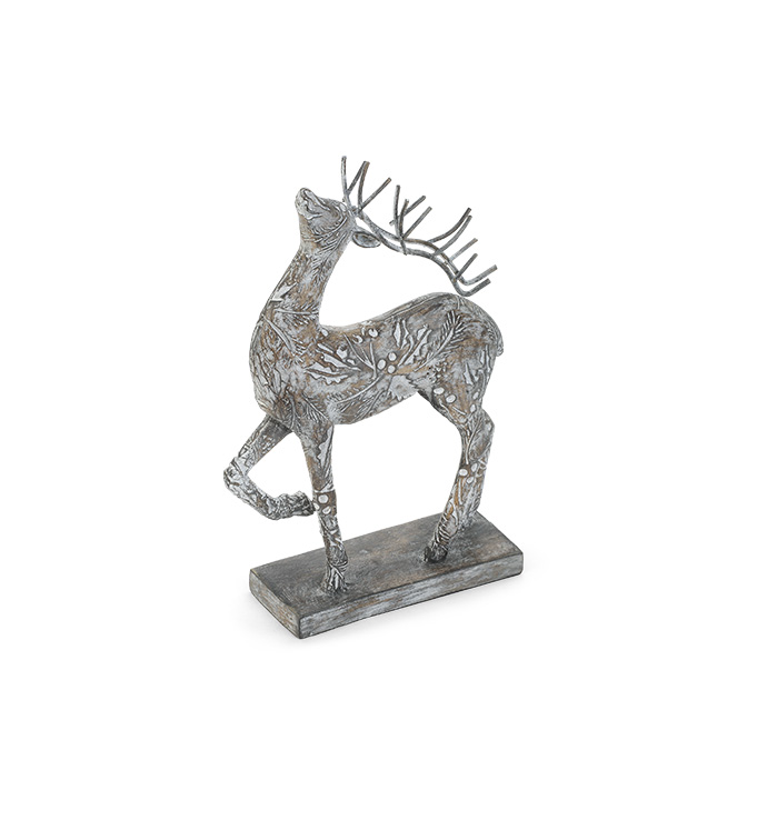 Holly Embossed Deer