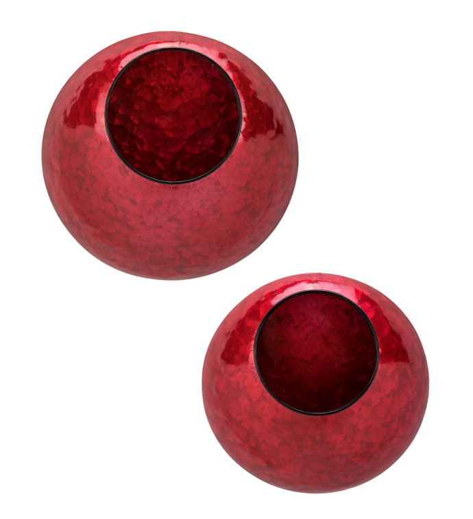 Red Wall Planters, Set of 2