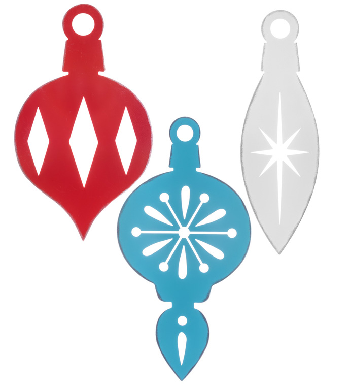 Large Ornaments, 3 Assorted