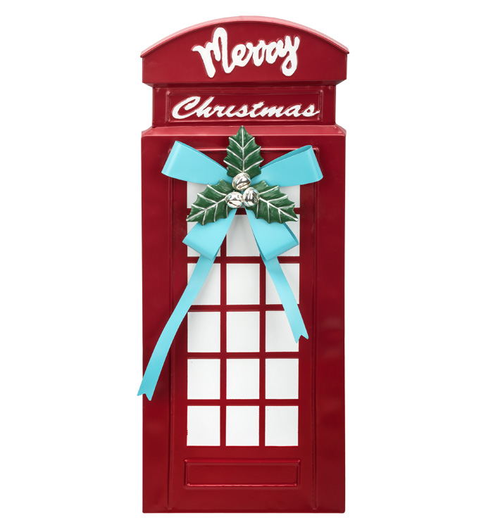 Merry Christmas Phone Booth Plaque