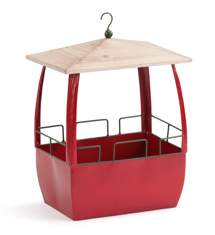 Red Gondola Hanging Planter