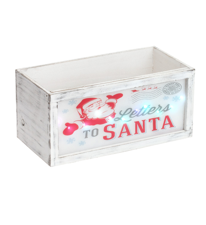 Santa Letters LED Planter Box